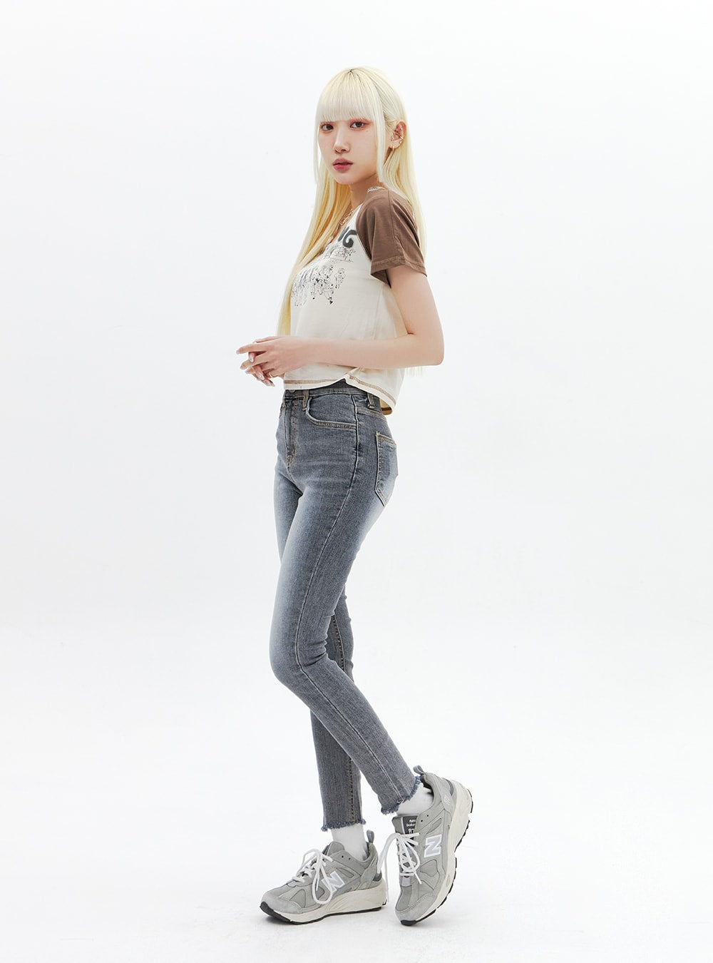 Slim Fit Ankle Jeans BA319