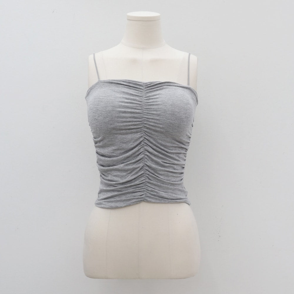 Shirred Cami Top with Padding IM10