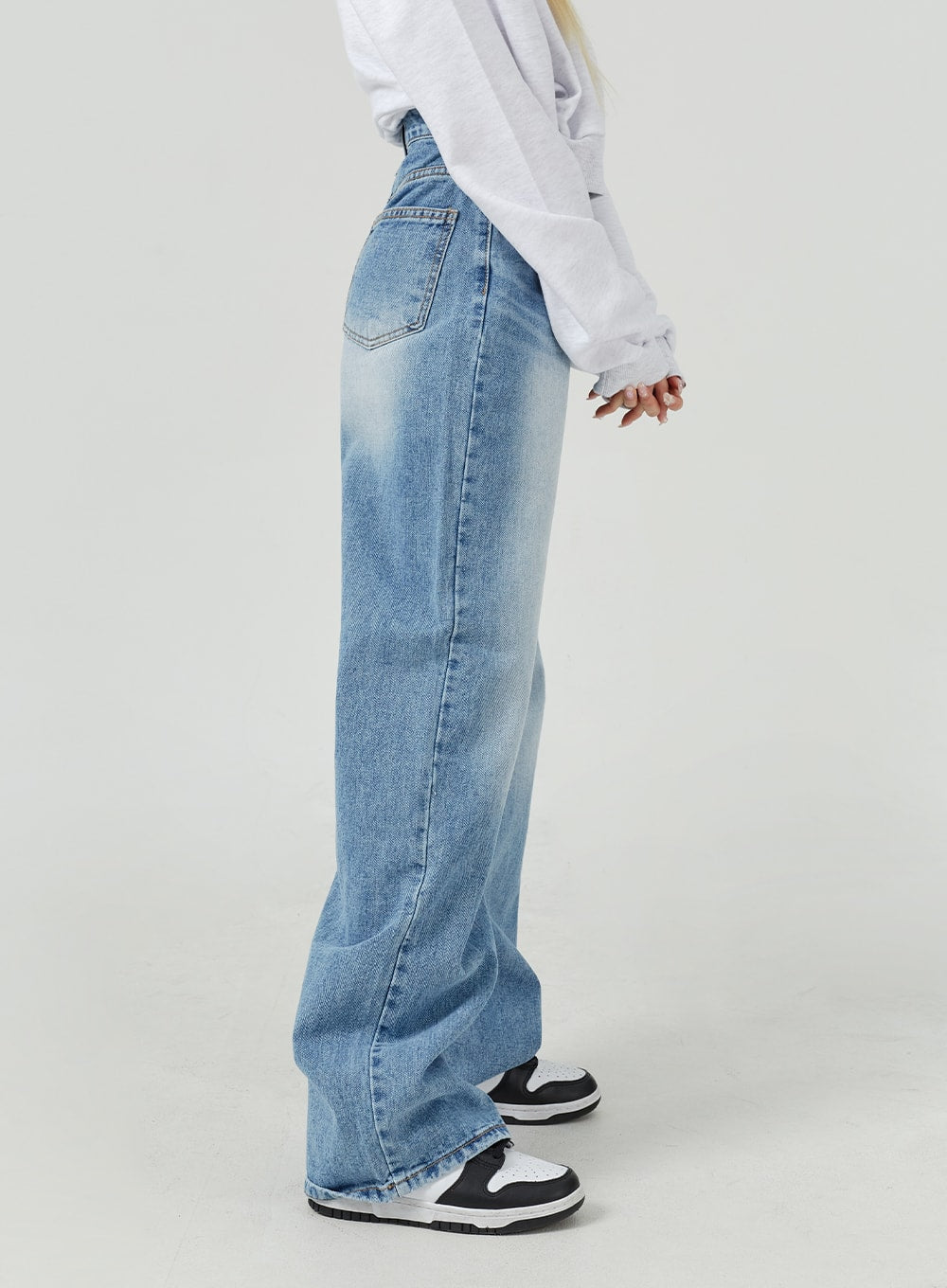 Wide Leg High Waist Jeans BM323