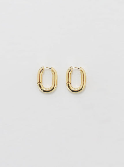 Square Shaped Mini Hoop Earrings CA10