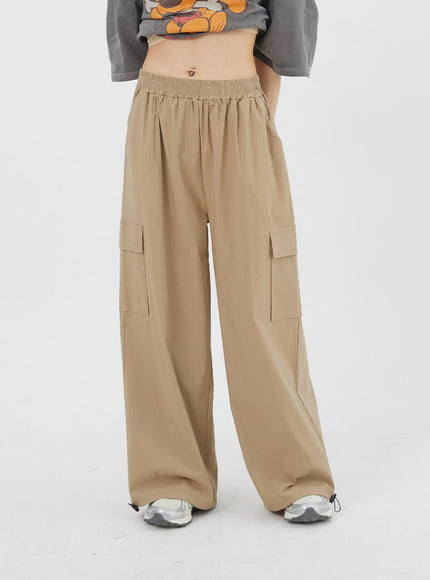 Wide Cargo Track Pants CY308