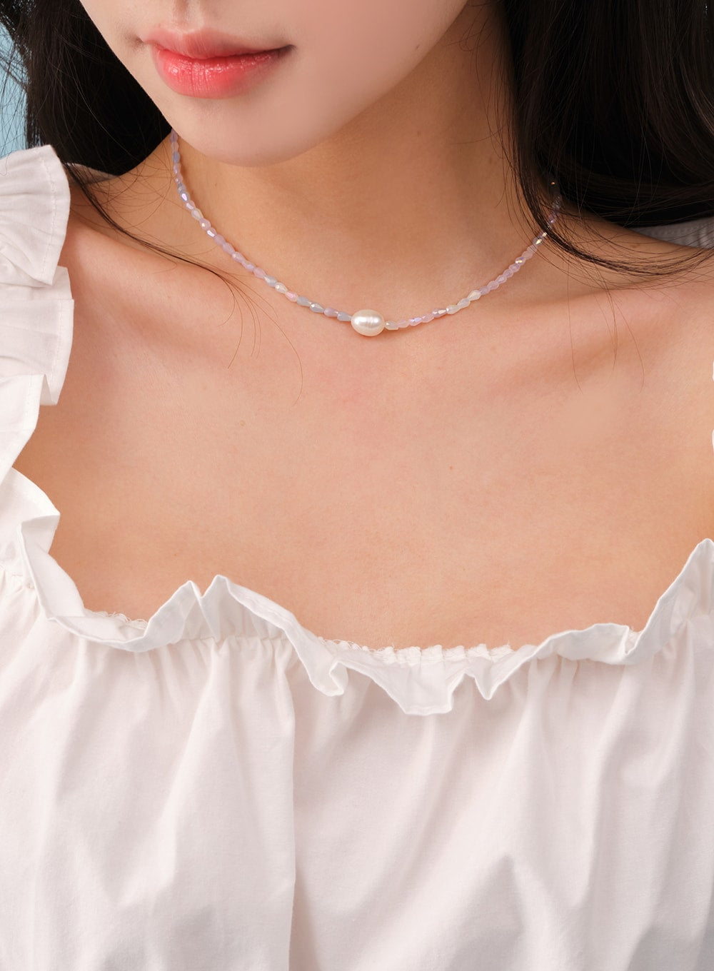 Pearl Beaded Choker Necklace BY24