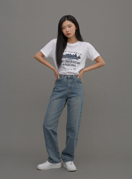 Straight Leg Jeans CM6