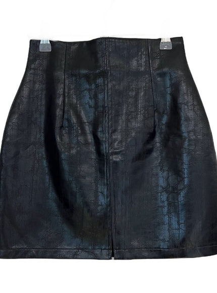 Faux Leather Skirt #Original Kpop #121662