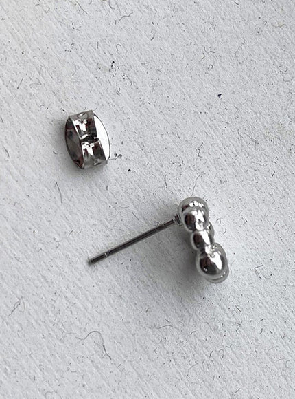 Silver Ball Mini Earrings