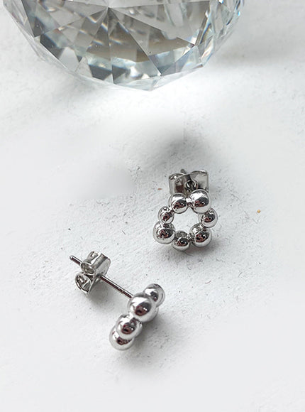 Silver Ball Mini Earrings