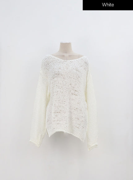 Cover-Up Mesh Sweater