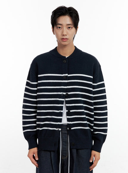 mens-buttoned-round-neck-striped-cardigan-in401