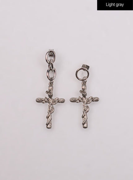 rose-cross-stud-earrings-ij419