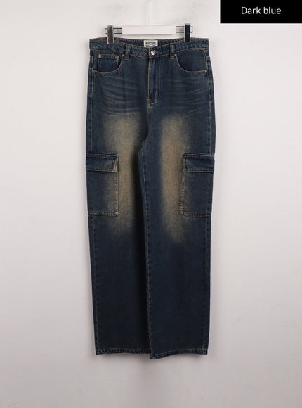 denim-high-waist-wide-leg-pocket-cargo-jeans-ij411