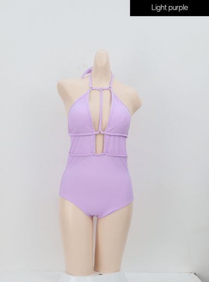 Strap Cut Out Swimsuit IA314