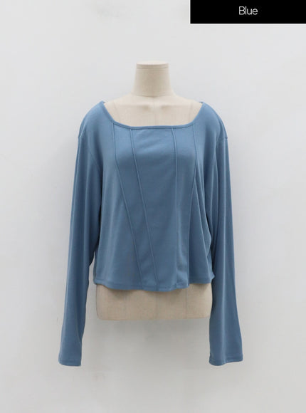 Plus Round Neck Crop Top IN16