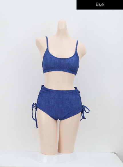 Simple Lace-Up Bikini Set IA313