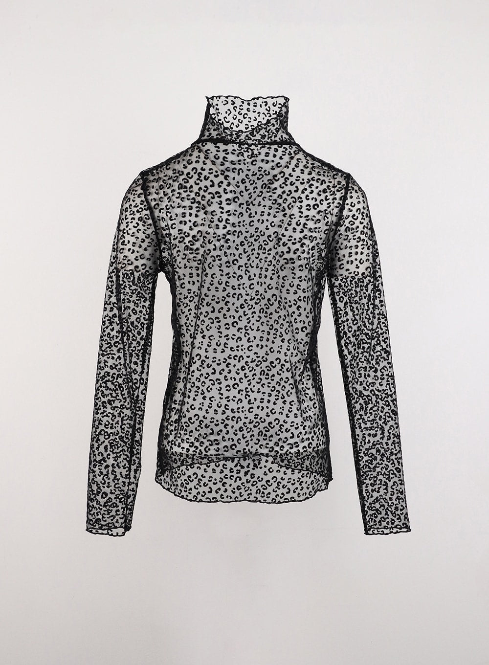 animal-printed-turtle-neck-mesh-top-id306