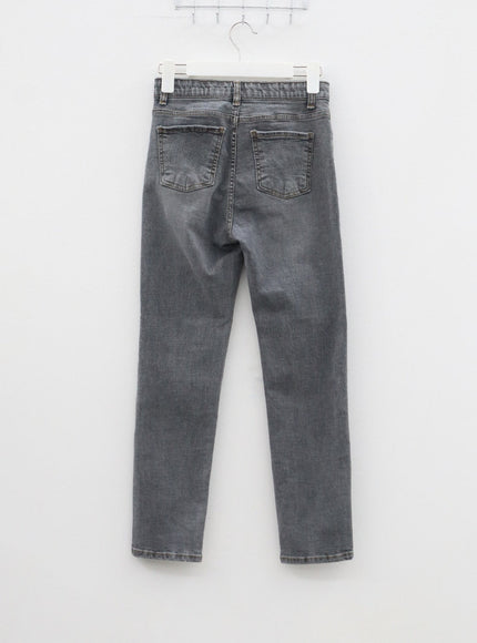 High Waist Ankle Jeans IM307