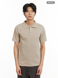 mens-basic-polo-shirt-iy402 / Beige