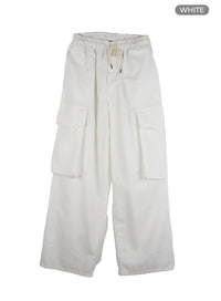cotton-cargo-pants-iu412 / White