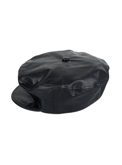 leather-beret-hat-is427