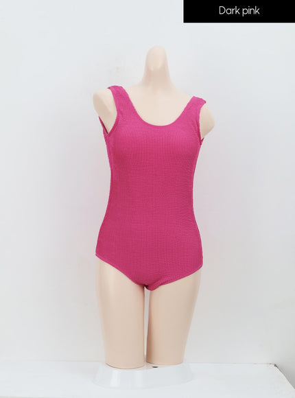 Ribbed Knit Swimsuit IA313