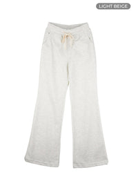 slim-bootcut-sweatpants-iy422 / Light beige