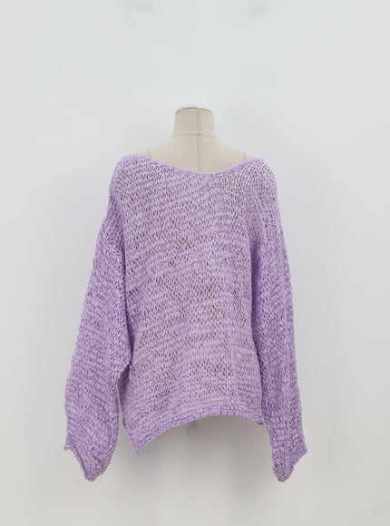 Cover-Up Mesh Sweater