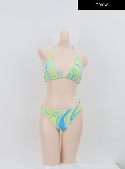 Tie Dye Bikini And Sarong Set IA313