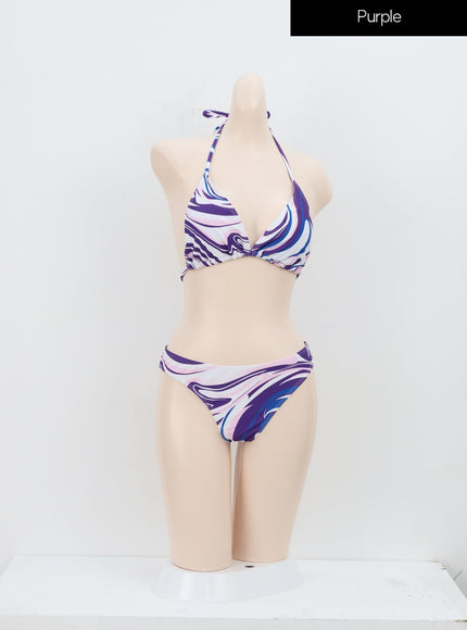 Tie Dye Bikini And Sarong Set IA313