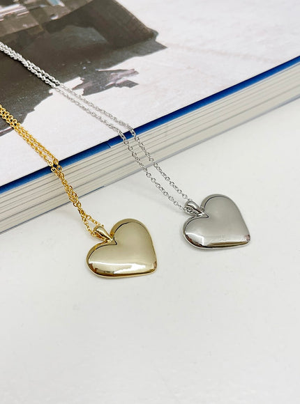 Heart Pendant Slim Necklace OM31