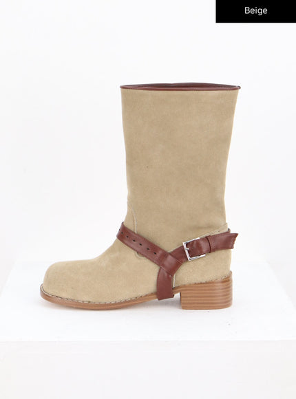 buckle-suede-middle-boots-co327