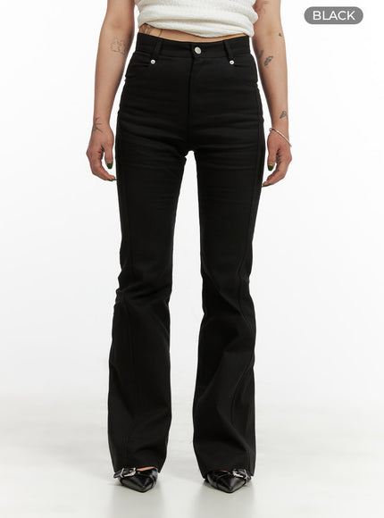 solid-bootcut-cotton-pants-cy430