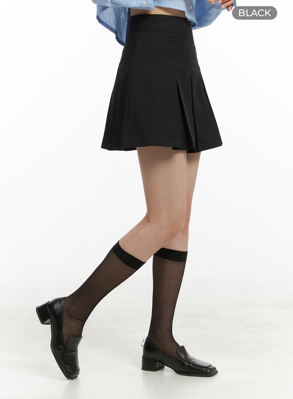 Box Pleated Mini Skirt OA419