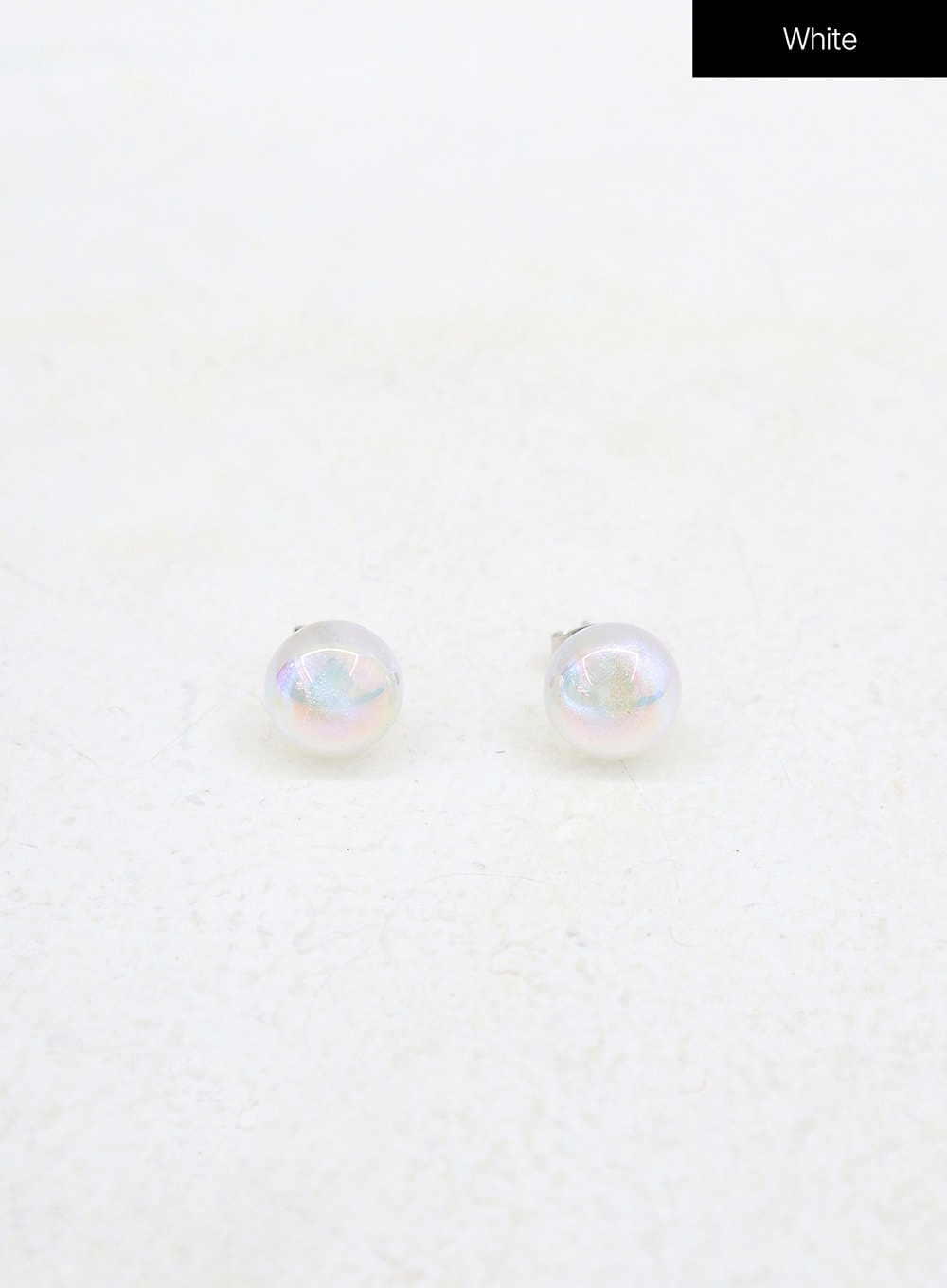 Holographic Round Bead Earrings OD29