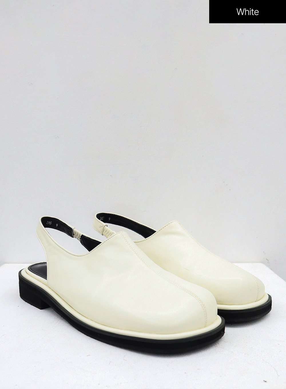 Square Toe Ankle Strap Loafers OJ319