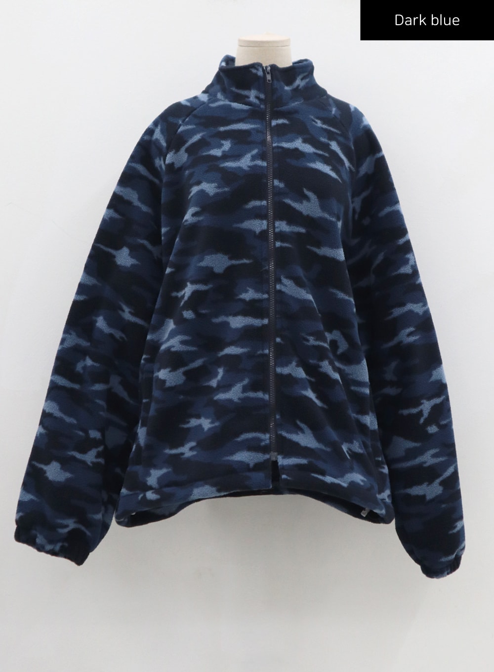 Oversize Military Pattern Soft Zipper Jacket CN17