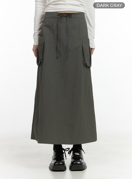 nylon-pocket-cargo-maxi-skirt-co410