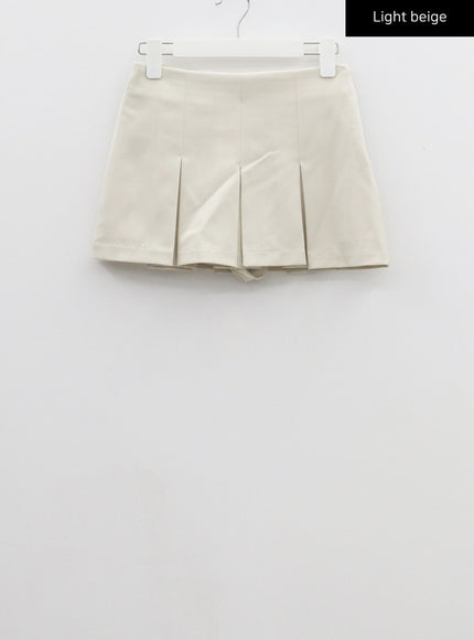 Mid-Rise Pleated Mini Skirt CF308