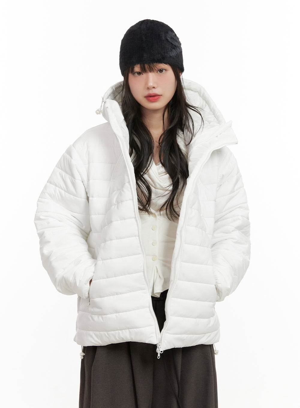 Oversized Hooded Puffer Jacket CJ501