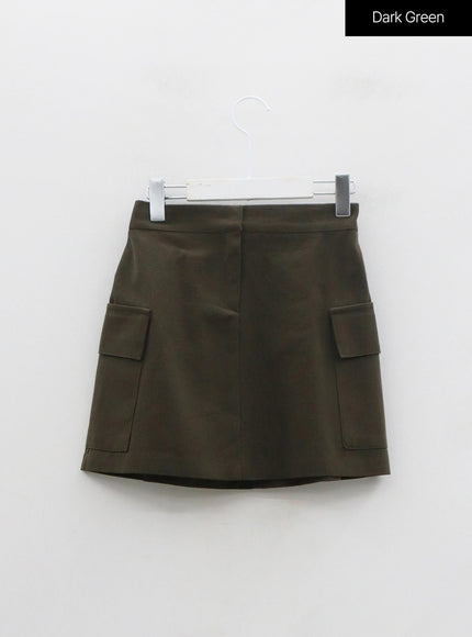 A-Line Cargo Mini Skirt ON18