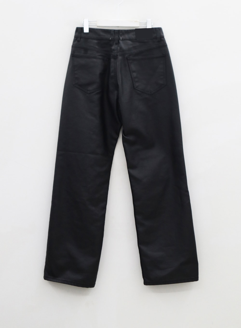 Faux Leather Straight Leg Pants Unisex CN23