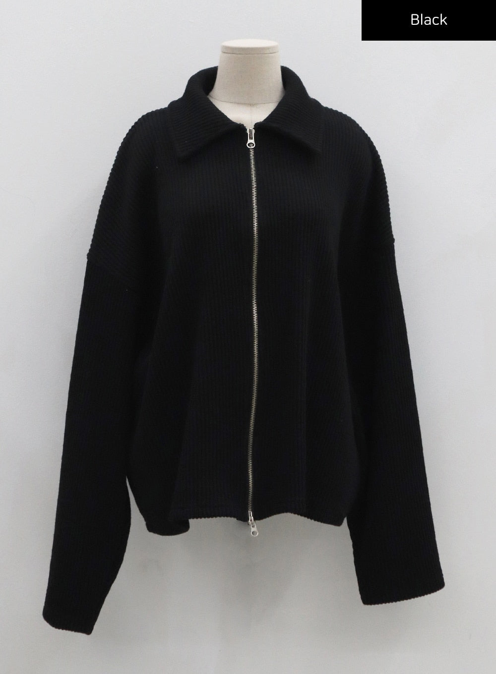 Oversize Zipper Knit Jacket Unisex CO06