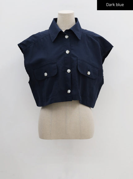 Linen Crop Shirt CU22