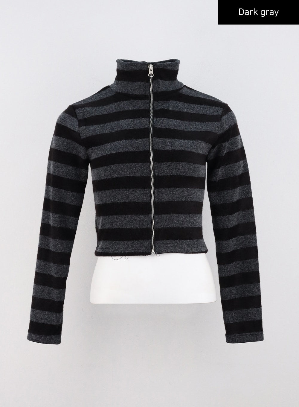 stripe-zip-up-turtleneck-knit-top-co319