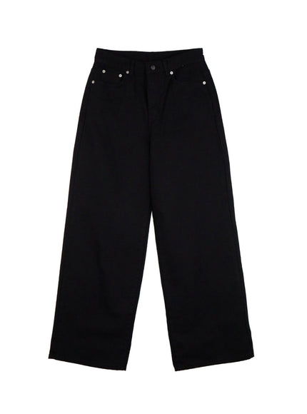 cozy-cotton-wide-leg-sweat-pants-on429 / Black