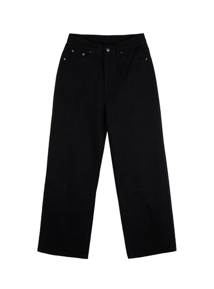 stylish-wide-leg-trousers-on418 / Black