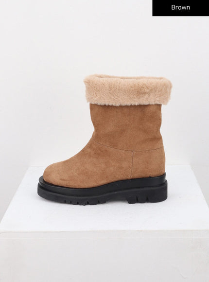 suede-ankle-boots-cn314 / Brown