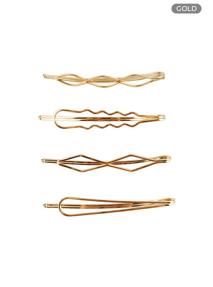 golden-brass-hair-pin-og406 / Gold