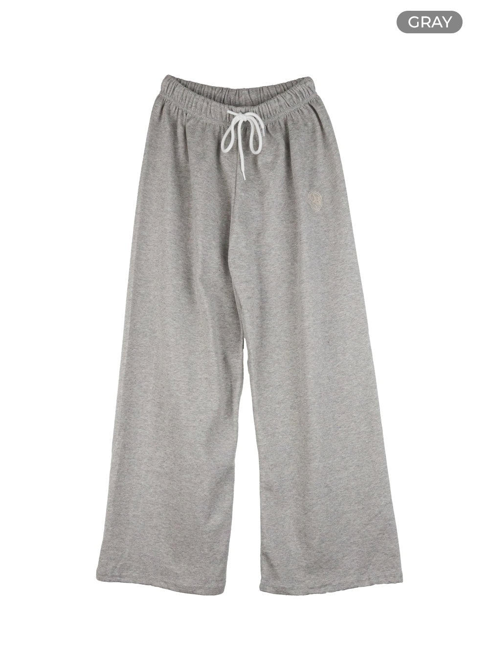 embroidered-cotton-sweatpants-og409 / Gray