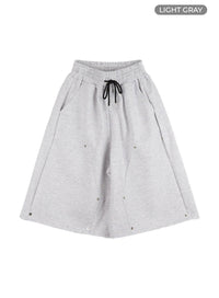 stud-wide-sweatpants-cu420 / Light gray