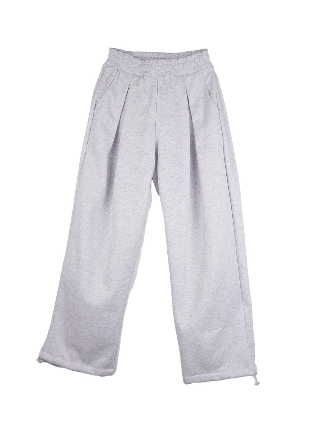 Cozy Pintuck Wide-Leg Sweatpants CJ509