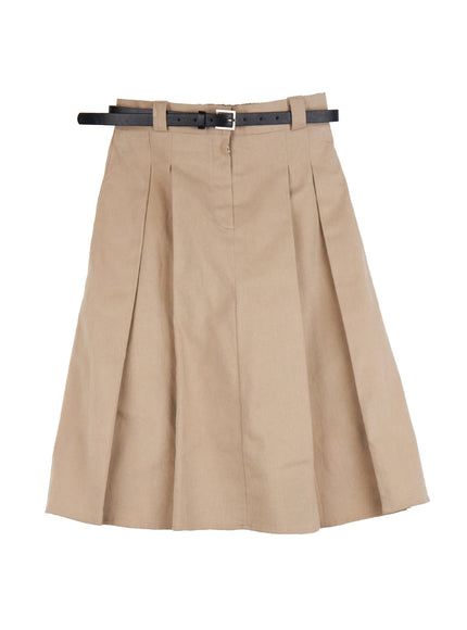 Elegant Pleated Midi Skirt CJ520